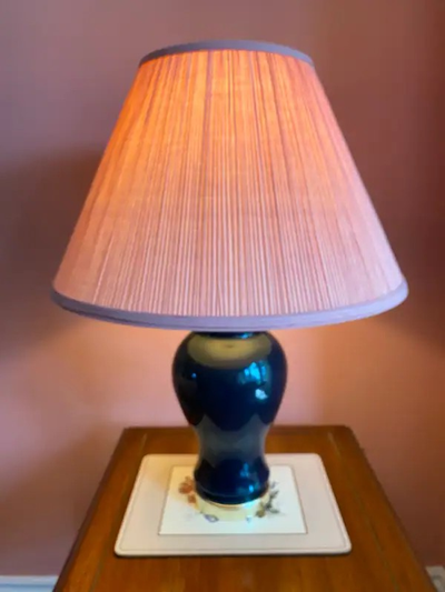 Blue Ceramic Table Lamp, Vintage 1970’s, View more