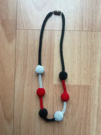 South African Beaded Necklace, View more