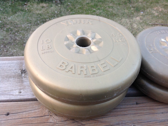 Lot York Barbell 5 & 10 LB Weights For Gym Exercise  in Exercise Equipment in Kitchener / Waterloo - Image 2