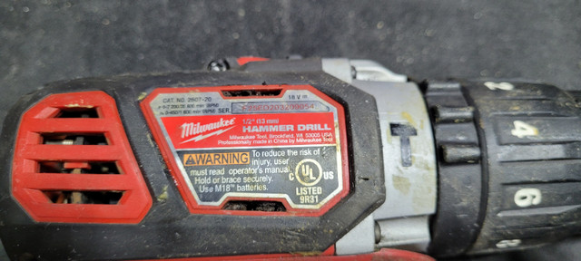 Used Milwaukee 2607-20 Hammer drill (no battery) in Power Tools in Woodstock