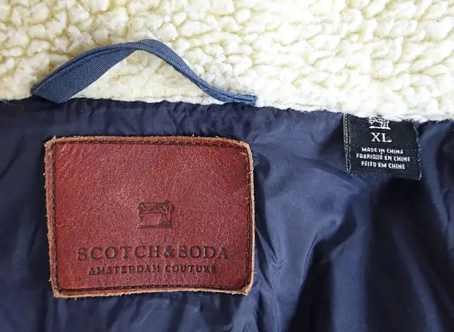 Men’s Large SCOTCH & SODA down-filled trucker jacket. in Men's in Markham / York Region - Image 5