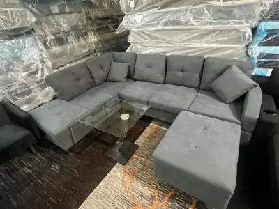 Must go Asap ~ 6 Seater Sectional Couch With Free Delivery, View more