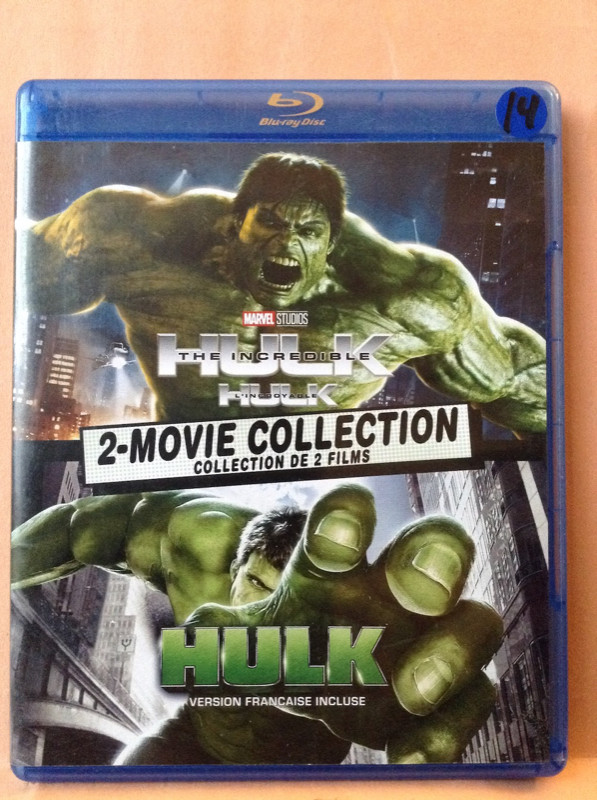 HULK 2-MOVIE COLLECTION. BLU-RAY. MARVEL MCU. SUPER-HÉROS dans CD, DVD et Blu-ray  à Ville de Montréal