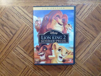 Disney The Lion King 2 Simba’s Pride    DVD   $6..00