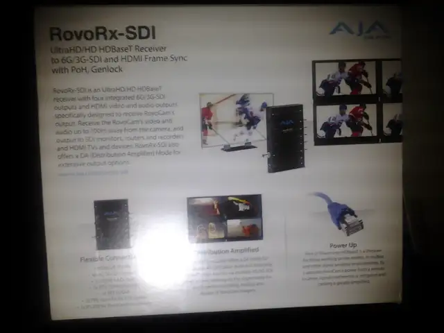 AJA RovoCam Integrated 4K/HD Camera with HDBaseT receivers avail in Cameras & Camcorders in City of Montréal - Image 11