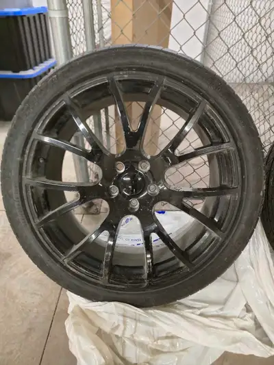 I'm selling my $5000 wheel and tire combo. They were only used for 1 summer before my vehicle slid i...