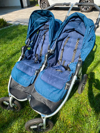 Stroller Double Twin Bumbleride New Indie Blue