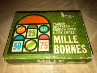 Vintage Mille Bornes French Card Game 1962 Green Box Parker Bros