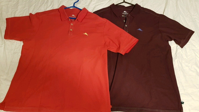 Tommy Bahama, 2 TOMMY BAHAMA XL SUPIMA COTTON POLO SHIRTS $35 EA $60 BOTH