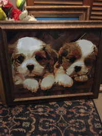 Puppy pals oil painting.( SOLD)