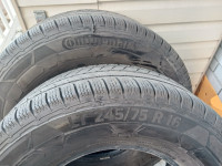 2 Tires HIVER CONTINENTAL 245 /75R16