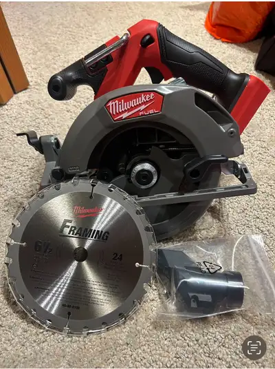 Brand new Milwaukee fuel brushless m18 6-1/2 circular saw /blade, View more