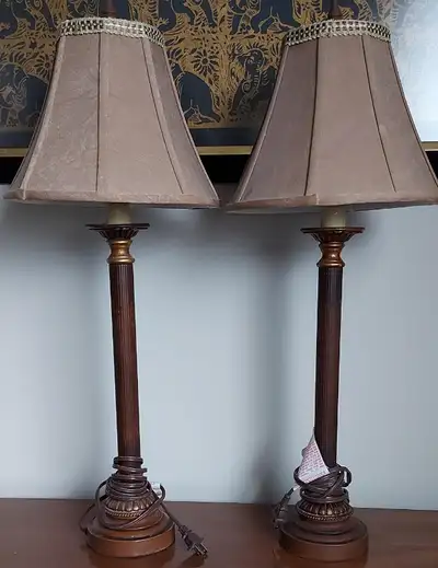 VINTAGE CANDLESTICK LAMPS, View more