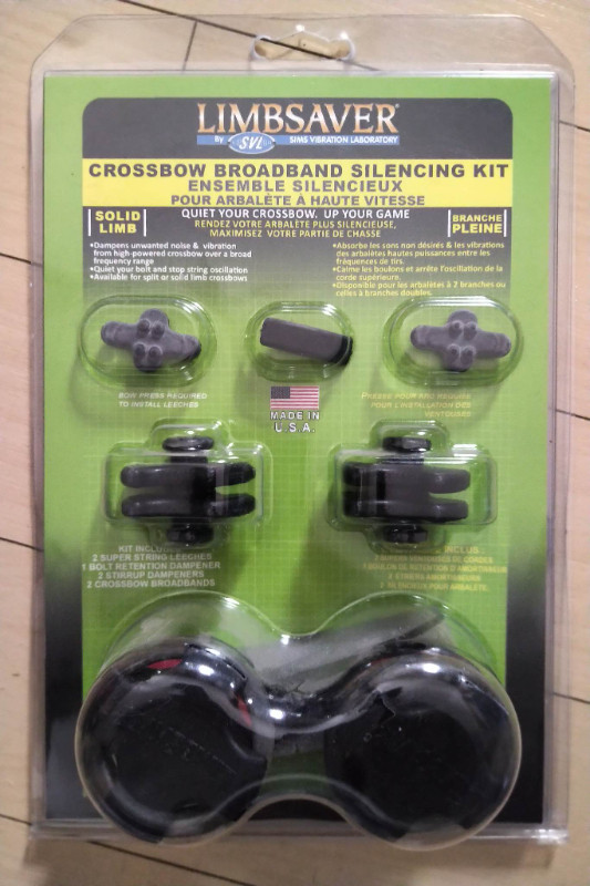 NEW LimbSaver Crossbow Broadband Split Black Suppression Kit in Other in Moncton