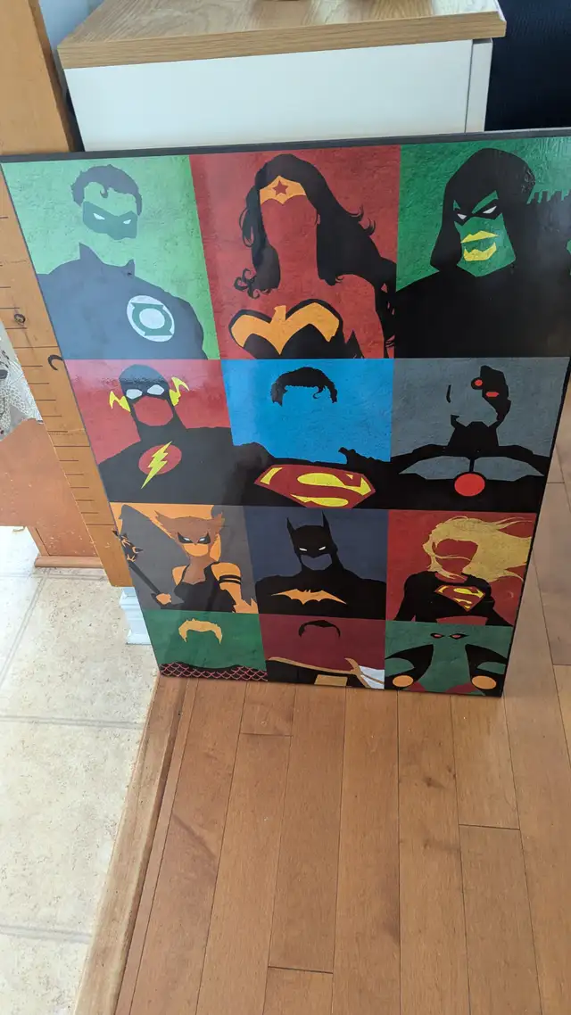 DC Superhero Wall Art – large panel in Arts & Collectibles in Ottawa - Image 3
