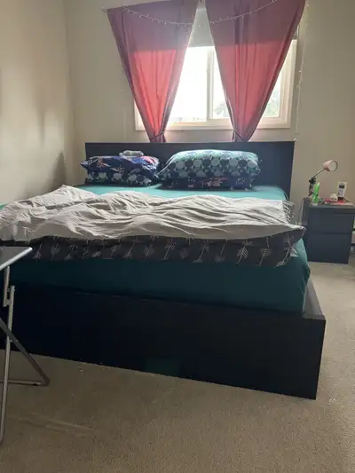 King size bed and mattress, View more