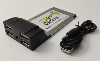 PCMCIA CARDBUS USB 2.0 LAPTOP 4-PORT, View more