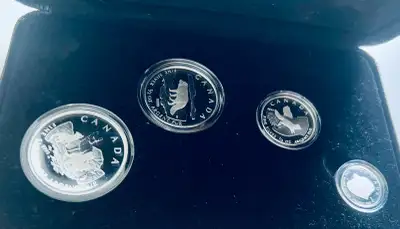 2004 Canada Fine Silver Fractional 4-Coin Proof Set - Canada Arc, View more