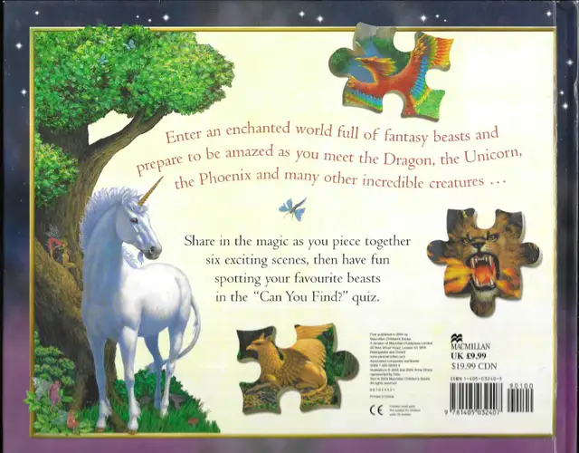 FANTASY BEASTS JIGSAW BOOK: Six 24-piece UNUSED Jigsaw Puzzles in Children & Young Adult in Ottawa - Image 3