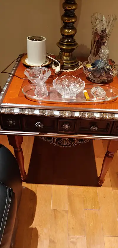 BEAUTIFUL DESIGNED/HANDCRAFTED MULTIPURPOSE SOLID WOOD TABLE-$13, View more