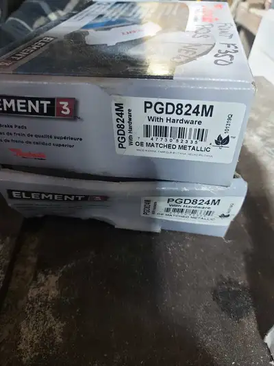Parts from Ford trucks. Raybestos front brakes from a 2004 F350. 1 full set plus a side. $50 Monroe...