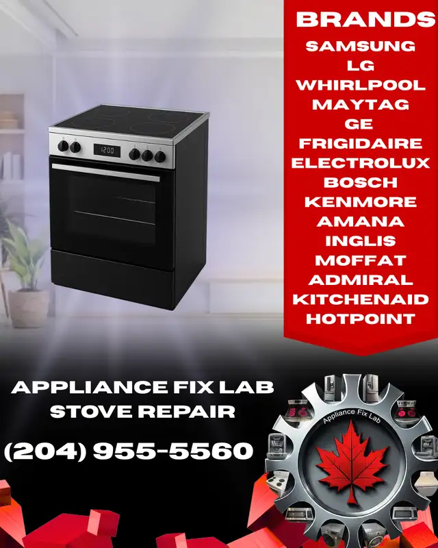 Stove, Oven and Cooktop & other Appliance Repair Winnipeg62864360308483122