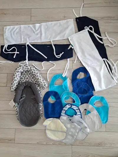 Crib Rail Guard, Newborn Head Support, Bibs, View more