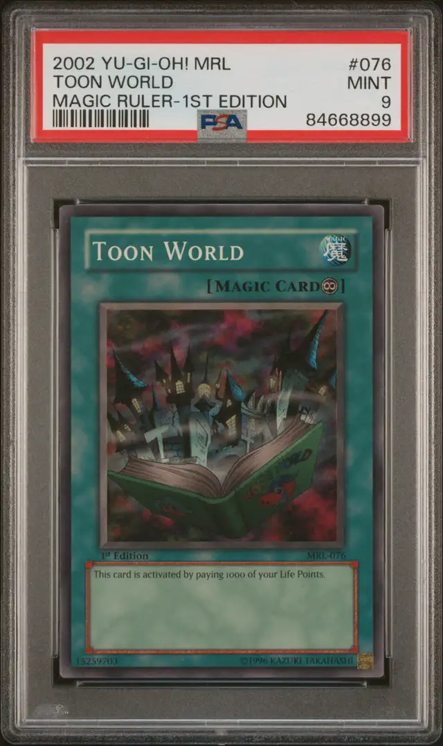 2002 Yugioh Toon World 1st PSA 9 #076 in Arts & Collectibles in Markham / York Region - Image 2