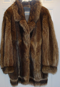 Stylish Racoon Fur Coat
