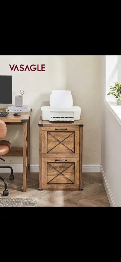 File Cabinet, Filing Cabinet with 2 File Drawers, Printer Stand,, View more