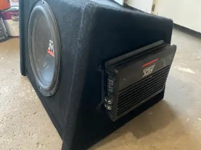 12” SUB BOX - MTX Amp & Sub - Great Condition!, View more