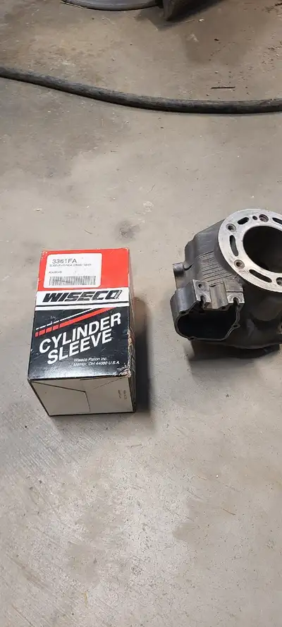 Used CR 250 cylinder that needs to be sleeved, comes with new sleeve $200