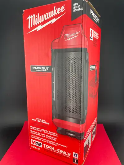 Milwaukee 2955 PACKOUT Bluetooth Speaker New, View more
