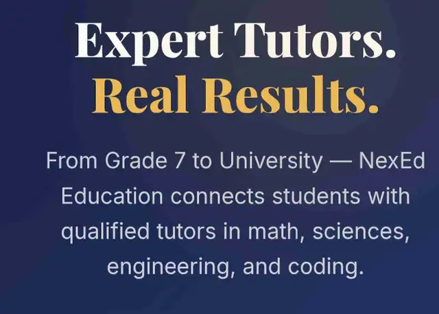 Expert Tutors – Grade 7 to University | All Subjects