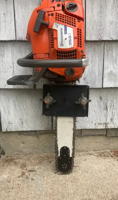 I have a chainsaw mount for sale. Can be attached to nearly anything with just two bolts. Nice thick...
