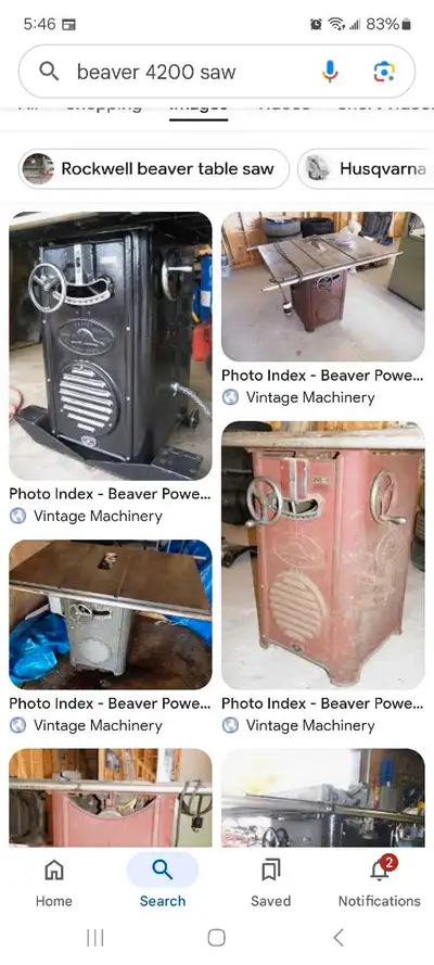 wanted: beaver 4200 table saw, View more