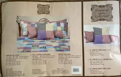 Queen Quilt set (6 Pcs) (New), View more
