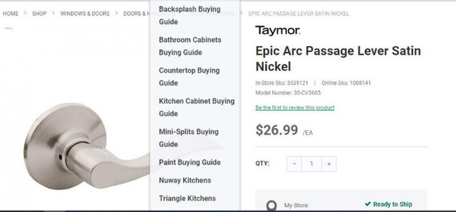 Epic Locks for interior doors-brand new in packaging in Windows, Doors & Trim in City of Halifax - Image 3
