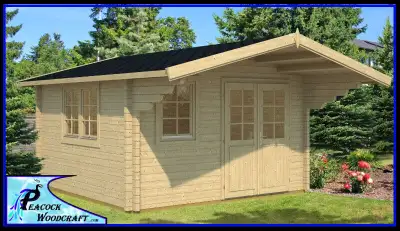 SALE Log Bunkie / Cabin /shed / Bunkie Basic Kit, View more