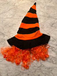 Orange wig and hat (Adult size)