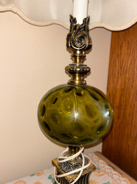 Antique green bubble lamp