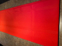 Large Vibrant Red Polyester Tablecloth