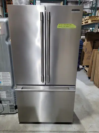 36" width and counter depth. 23.3 CuFt. Tested and in working condition. Used. Will deliver to Londo...