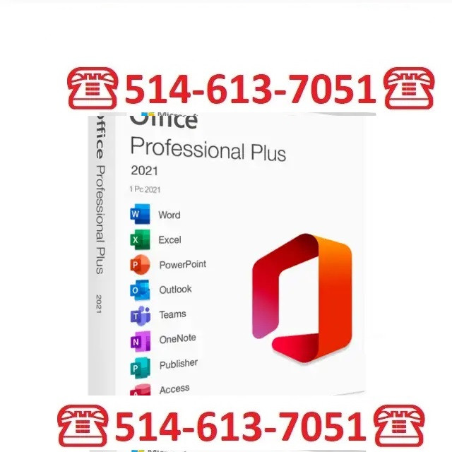 ☎️514-613-7051☎️microsoft office pro plus pc mac, dans Logiciels  à Ville de Montréal