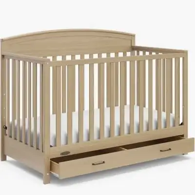 Graco Benton 5-in-1 Convertible Crib w/ Drawer - Driftwood (NIB), View more