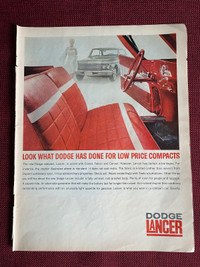 1961 Dodge Lancer Original Ad