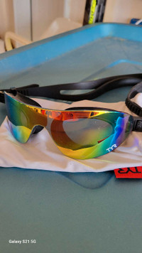 TYR swim goggles