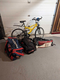 Bike and Hockey Equipment 