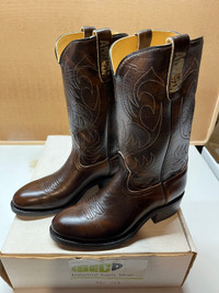 Western Style Steel Toed Boots 