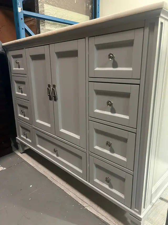 48” Single Sink Vanity – Brand New – Marble Top, 9 Drawers in Cabinets & Countertops in Oakville / Halton Region - Image 3